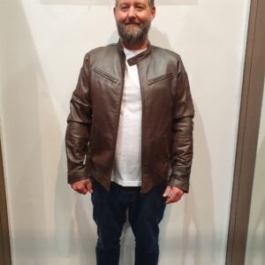 brown leather jacket nz