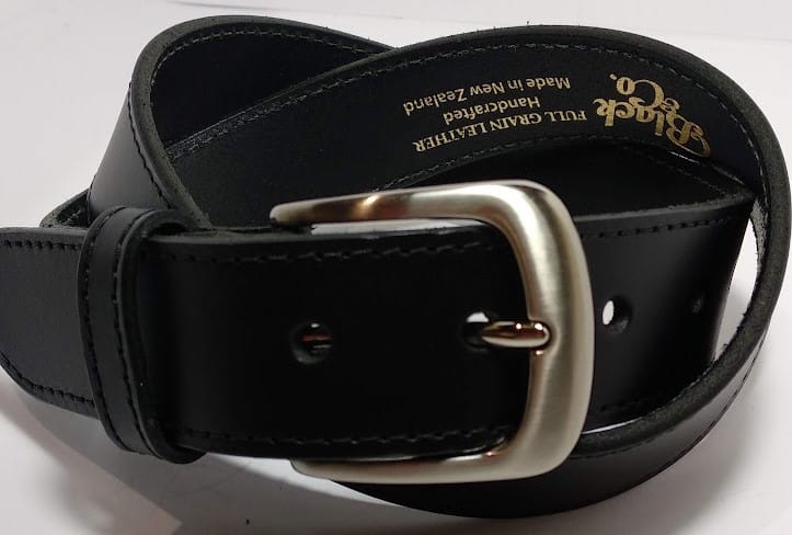 Dress Belt Black - Genuine Leather Dress Belts - Mens Leather Belts