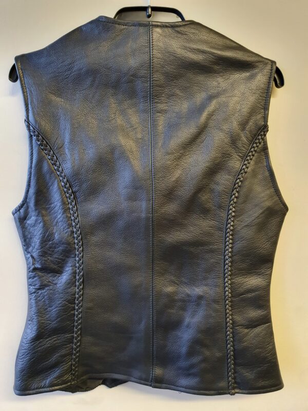 Women's Leather Vest - Ladies Motorcycle Leather Vest
