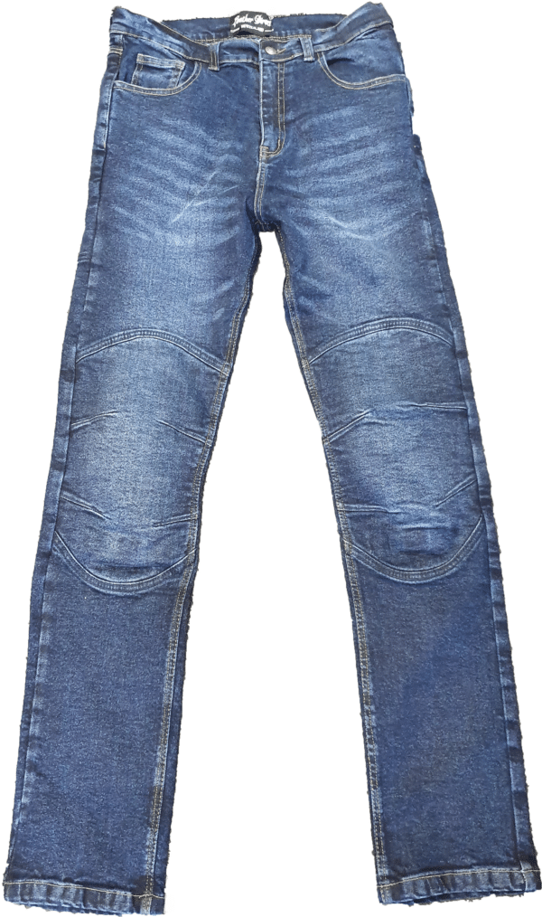 Blue Protective Jeans - Motorcycle Riding Jeans with Armours