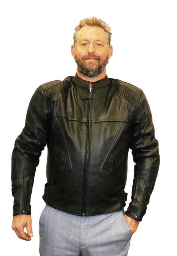 Men's Motorcycle Leather Jacket - Leather Direct