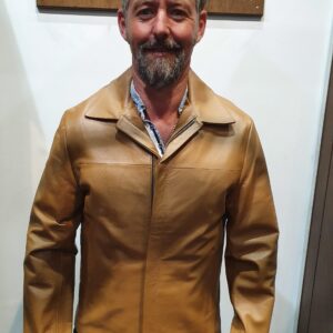 tobacco leather jacket new zealand
