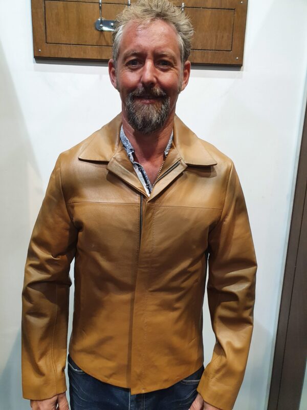 tobacco leather jacket new zealand