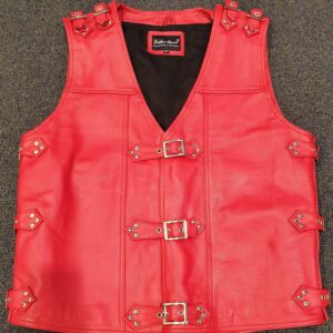 red leather vest new zealand