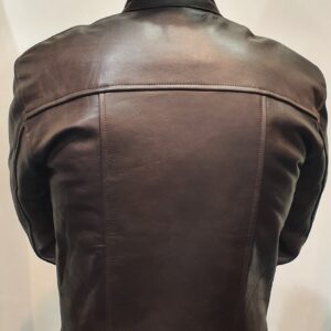 brown leather jacket men