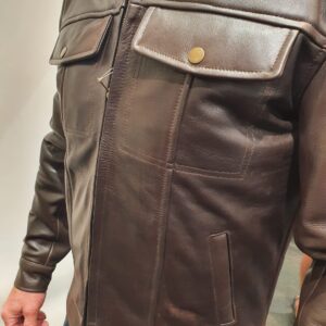 chocolate leather jacket
