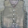crocodile printe leather vest