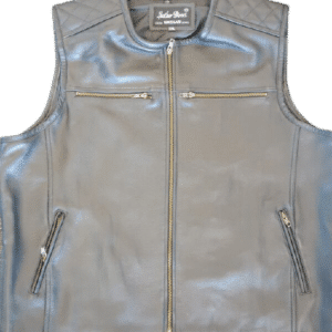 cowhide leather vest