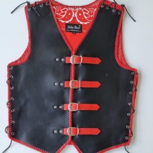 customized leather vest