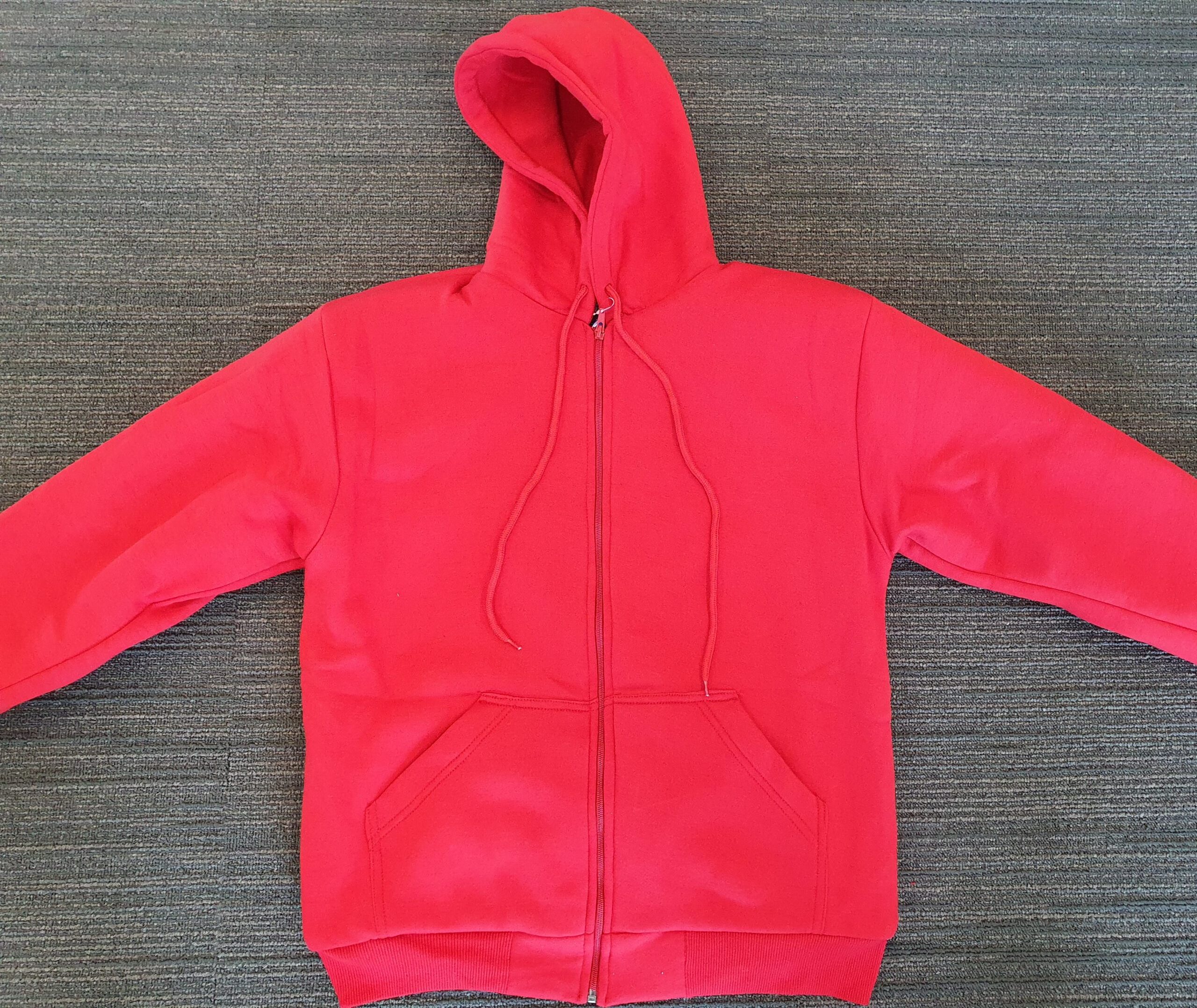 Red Protective Hoodie with Armour - Motorbike Riding Hoodie With Armour