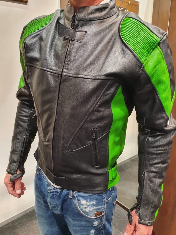 armoured leather jacket