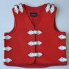 Red Vest with White Straps