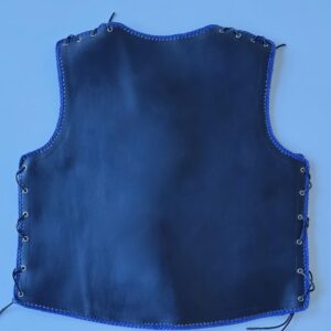 Black with blue braids Vest