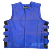 blue motorcycle leather vest