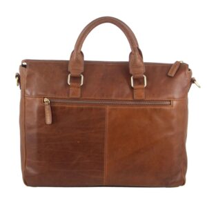 Pierre Cardin Rustic Leather Laptop Bag - Laptop Leather Bags NZ