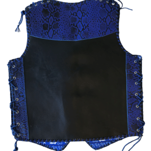 snake leather vest