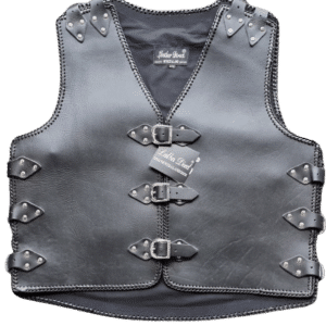 motorcycle leather vest