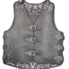snack print leather vest