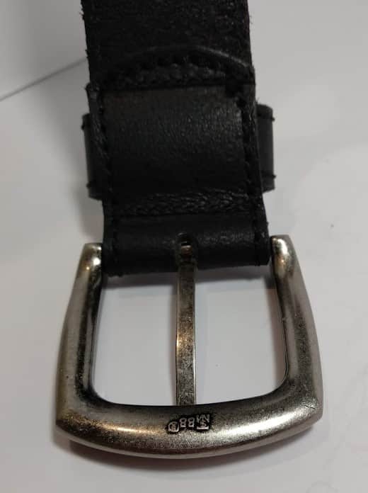 Black Leather Belt - Tucson - Leather Direct