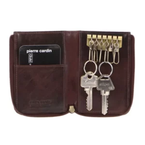 leather key and card holder